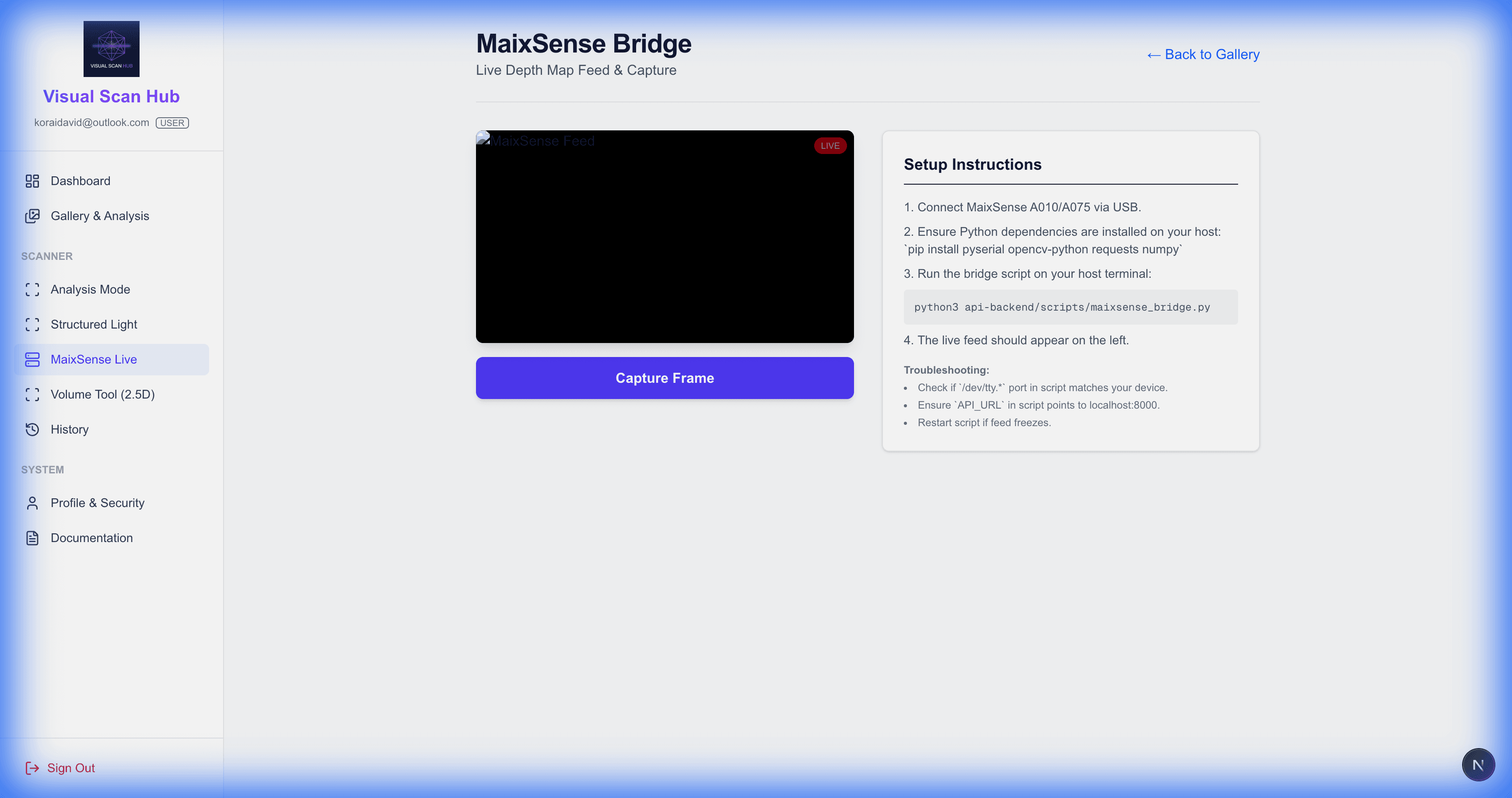 MaixSense Depth View